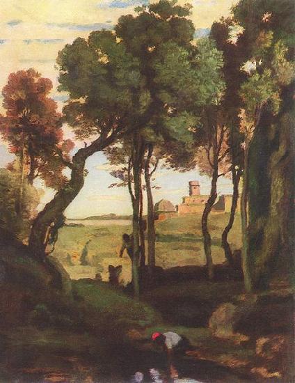 Jean-Baptiste Camille Corot Castelgandolfo oil painting image